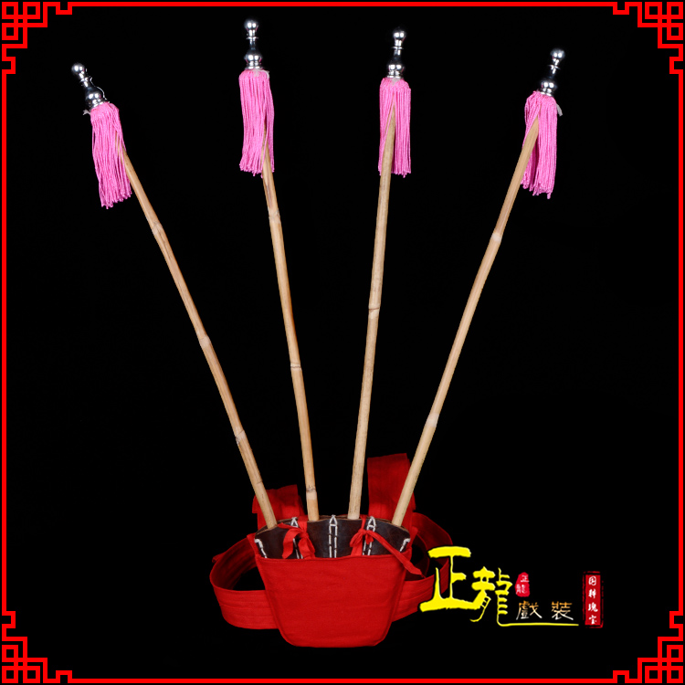 尚义戏装戏曲用品靠旗男女大靠 靠板 正宗牛皮旗杆旗架