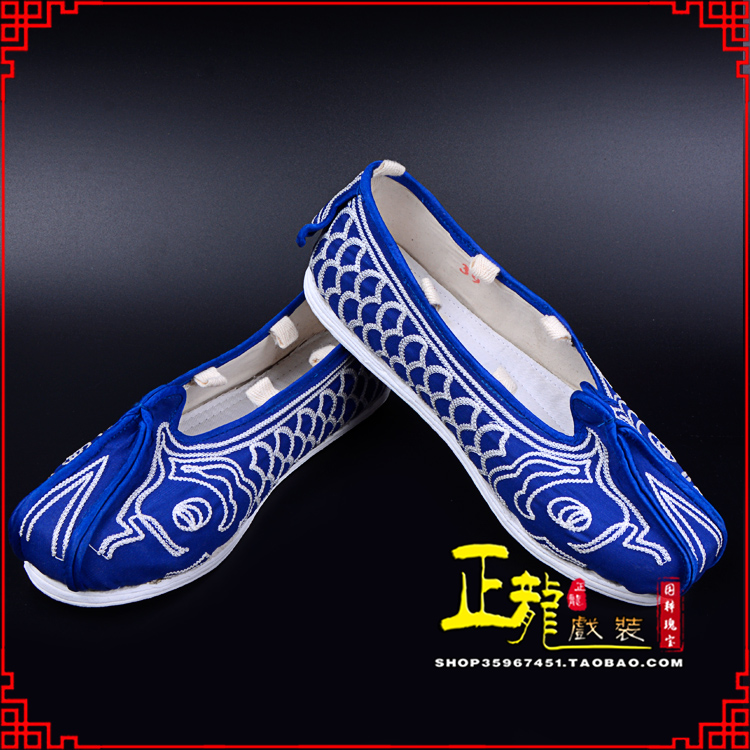 尚义戏鞋舞台演出鞋水路英雄三义斋布底鱼鳞洒