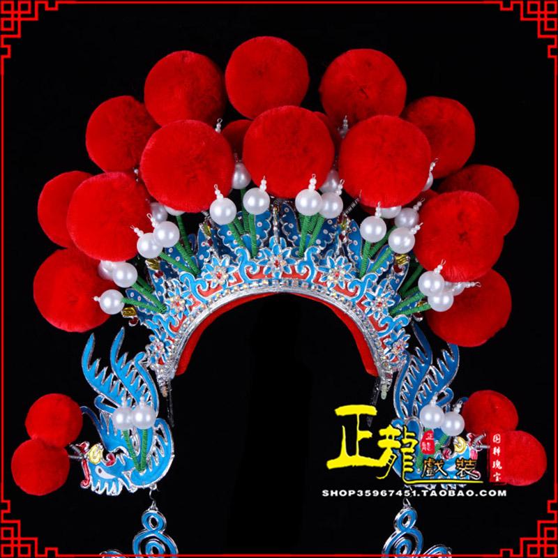 尚义戏曲盔帽武旦穆桂英花木兰女将 中档七星帽