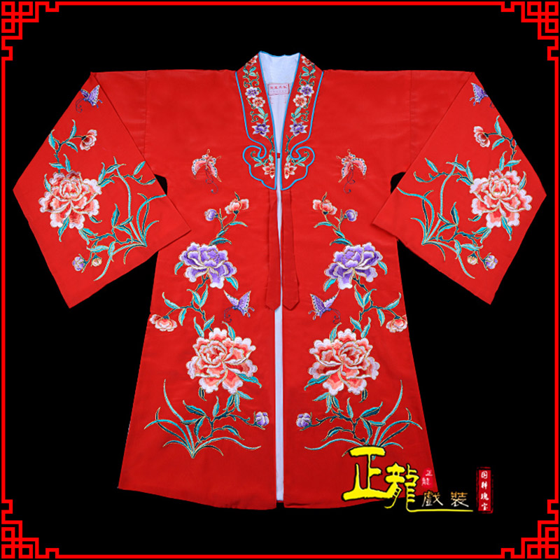 尚义青衣花旦戏服 好绉小叶牡丹女披